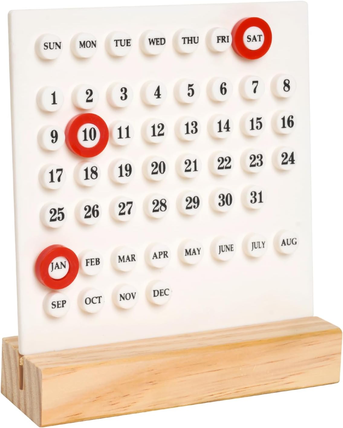 GDYOOSHOW Perpetual Calendar Desk Wood Calendar Stand Acrylic Calendar Desktop Decor for Livingroom Office Shop Bar Week Month Day Display(1pc black)
GDYOOSHOW Perpetual Calendar Desk Wood Calendar Stand Acrylic Calendar Desktop Decor for Livingroom Office Shop Bar Week Month Day Display(1pc black)