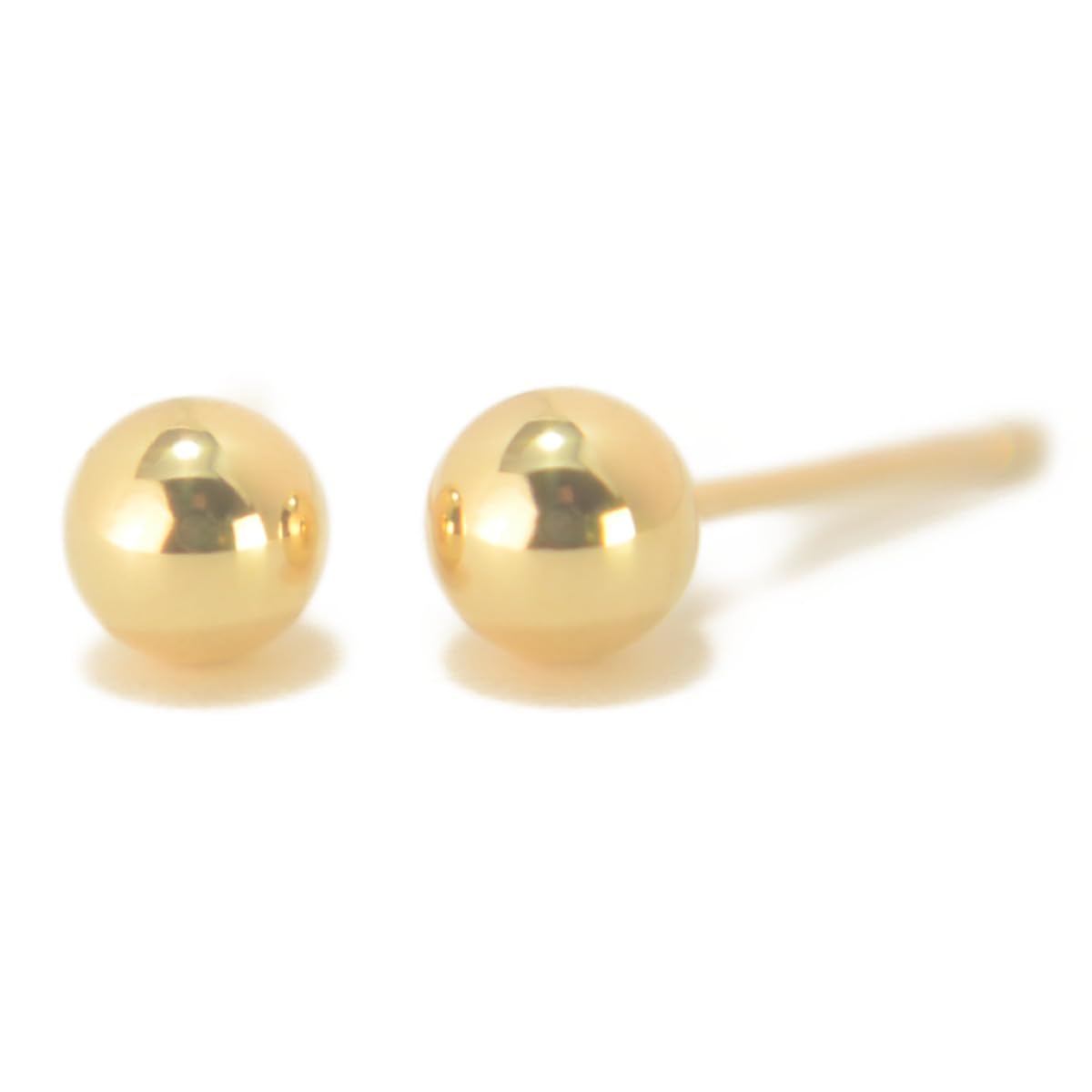 K18 Yellow Gold Round Ball Earrings 4mm Ball Earrings 18K K18 1 Pair for Both Ears Made in Japan Nickel Free yokomountain (Fitted Back)
K18 Yellow Gold Round Ball Earrings 4mm Ball Earrings 18K K18 1 Pair for Both Ears Made in Japan Nickel Free yokomountain (Fitted Back)