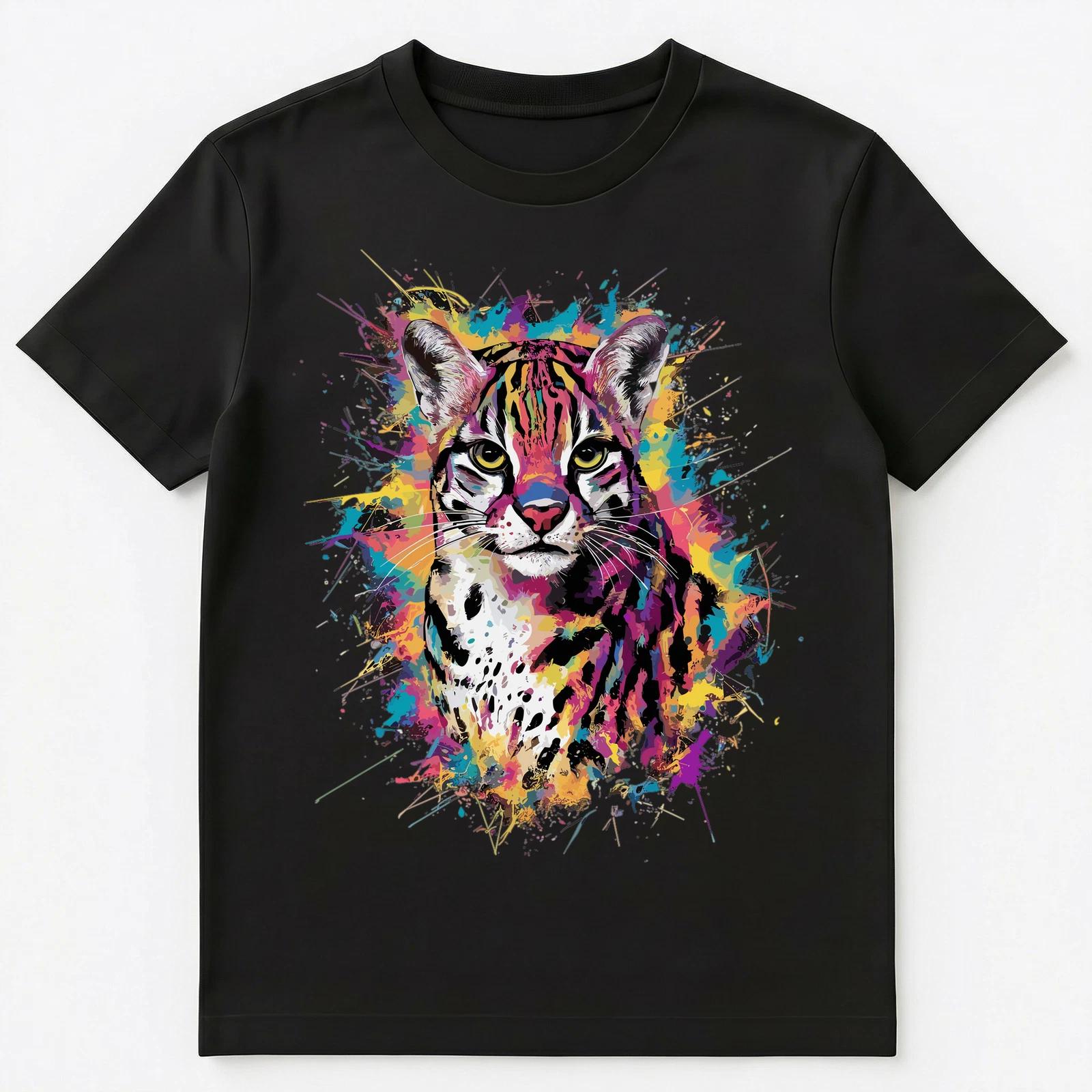 Colorful Paint Splash Ocelot Art Graphic Unisex T-Shirt S
Colorful Paint Splash Ocelot Art Graphic Unisex T-Shirt S