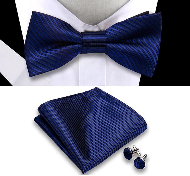 Classic Mens Bow Tie Handkerchief Cufflinks Set Jacquard Bowtie For Man Wedding Business Butterfly Knot Gift Man Accessories
Classic Mens Bow Tie Handkerchief Cufflinks Set Jacquard Bowtie For Man Wedding Business Butterfly Knot Gift Man Accessories