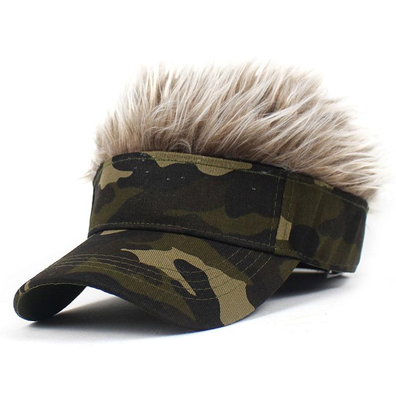 Men Synthetic Spiked Hair Wig Golf Baseball Cap Fake Short Hair Sports Hat Outdoor Army Green Camouflage Printed Sunshade Sunhat
Men Synthetic Spiked Hair Wig Golf Baseball Cap Fake Short Hair Sports Hat Outdoor Army Green Camouflage Printed Sunshade Sunhat