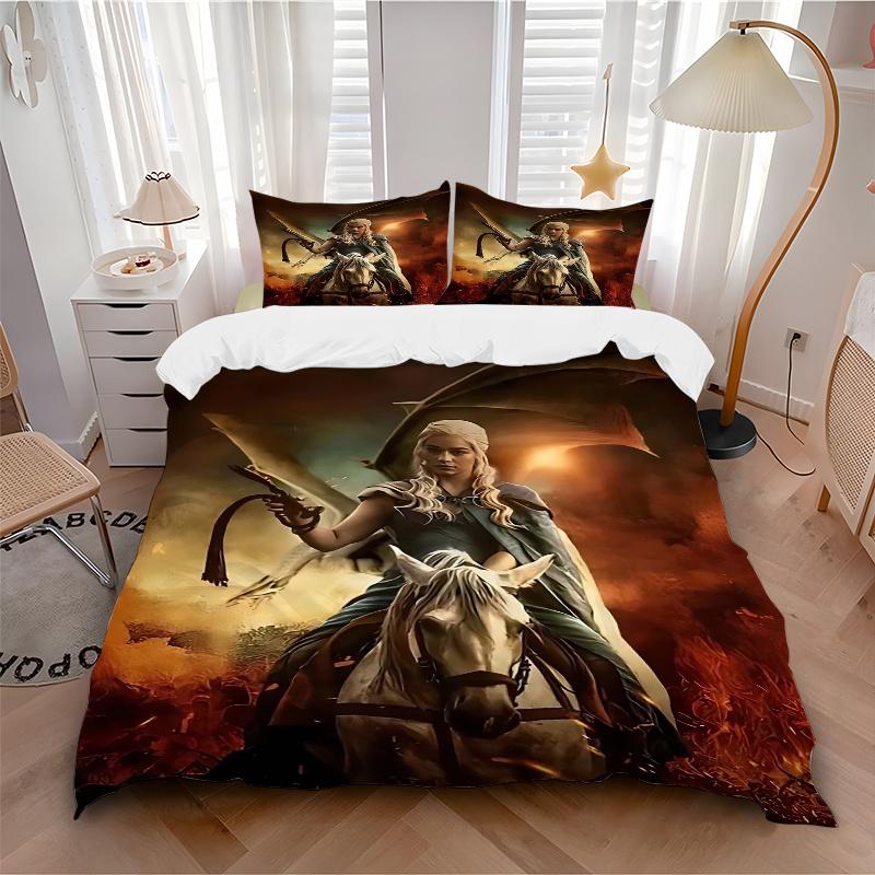 3pcs Dragon Rider Fantasy Artwork Comforter Set with Two Pillowcases (No Core), Anime Cartoon Design, Polyester Fabric 135x200cm
3pcs Dragon Rider Fantasy Artwork Comforter Set with Two Pillowcases (No Core), Anime Cartoon Design, Polyester Fabric 135x200cm