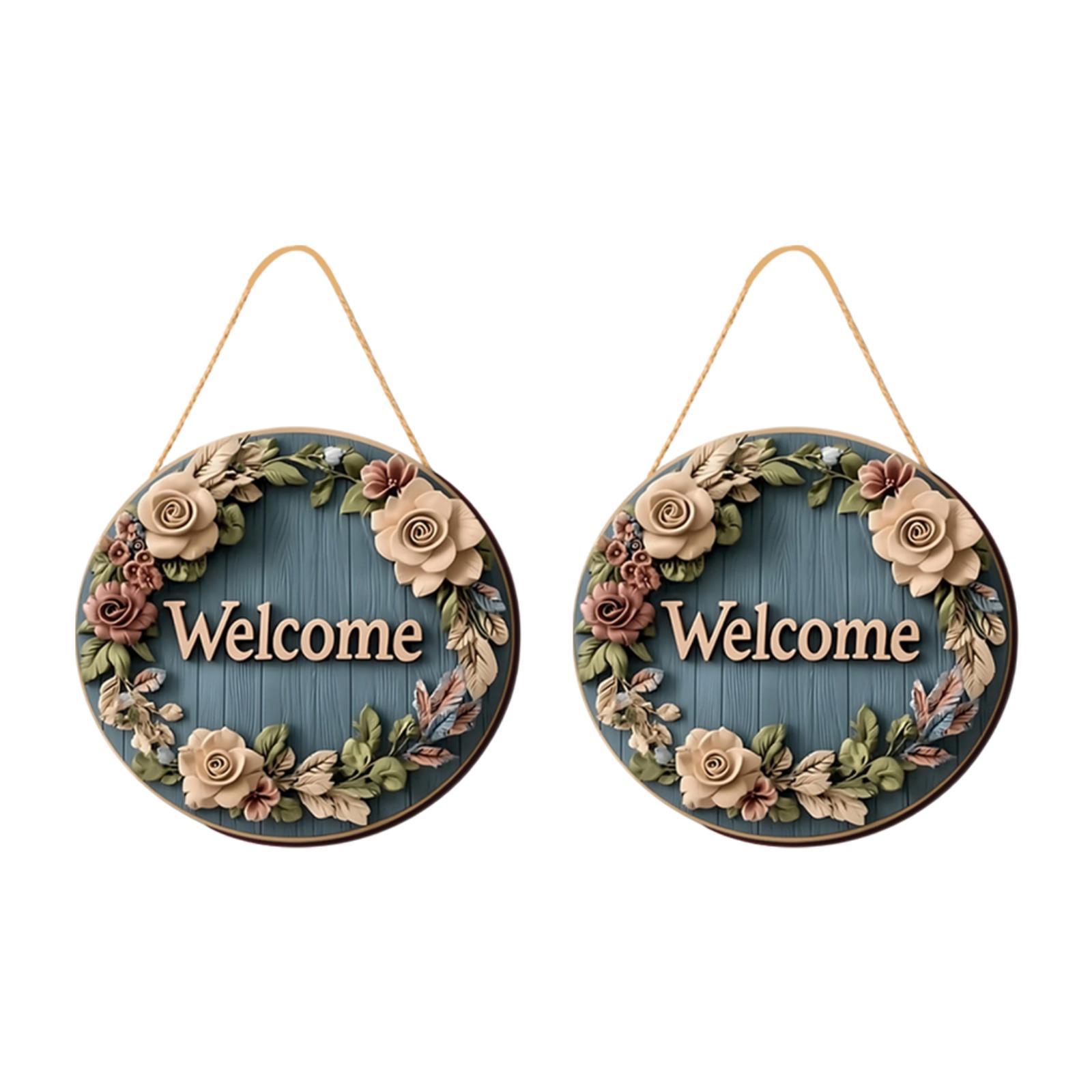 2x Floral Welcome Signs 2D Front Door Door Hanger Signs Wooden Hanging Signs синій
2x Floral Welcome Signs 2D Front Door Door Hanger Signs Wooden Hanging Signs синій
