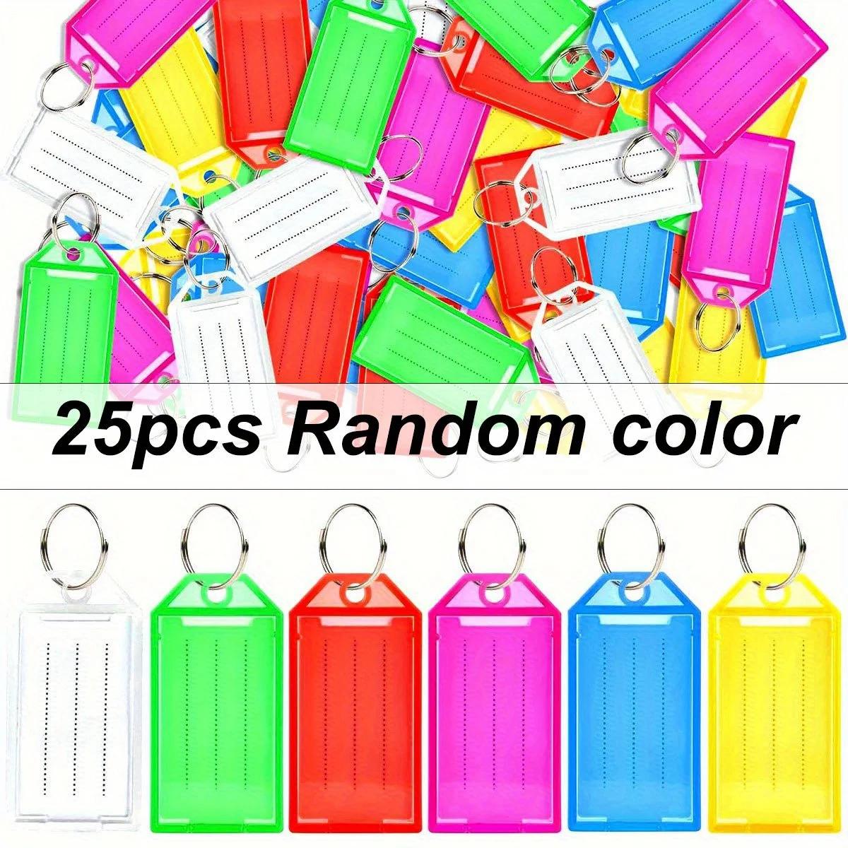 25PCS Flip-Top Plastic Keychain Tags - Clear Minimalist Multicolor Double-Sided DIY Keychain Labels for Keys, ZSY
25PCS Flip-Top Plastic Keychain Tags - Clear Minimalist Multicolor Double-Sided DIY Keychain Labels for Keys, ZSY