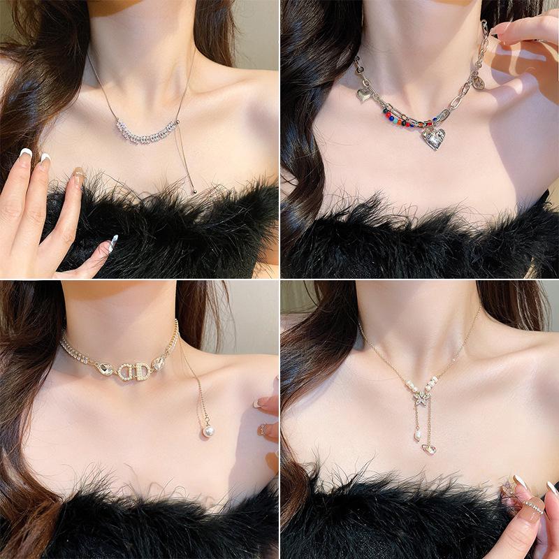 Korean Design Zirconia Leaf & Heart Necklace with Colorful Beads and Letter Pendant
Korean Design Zirconia Leaf & Heart Necklace with Colorful Beads and Letter Pendant