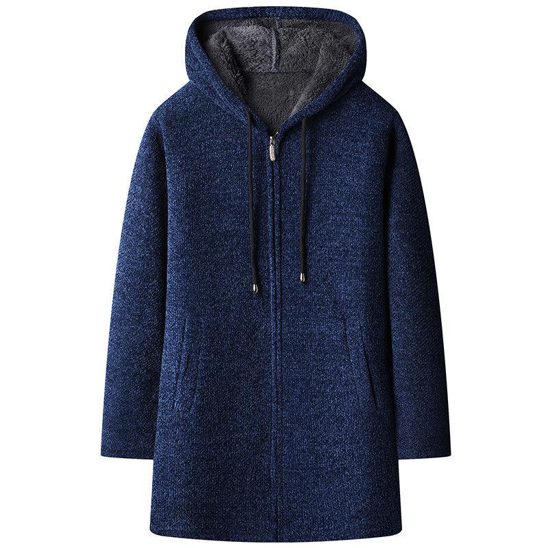 Men s Mid-Length Hooded Knitted Cardigan - Autumn/Winter Loose Fit Sweater Coat L
Men s Mid-Length Hooded Knitted Cardigan - Autumn/Winter Loose Fit Sweater Coat L
