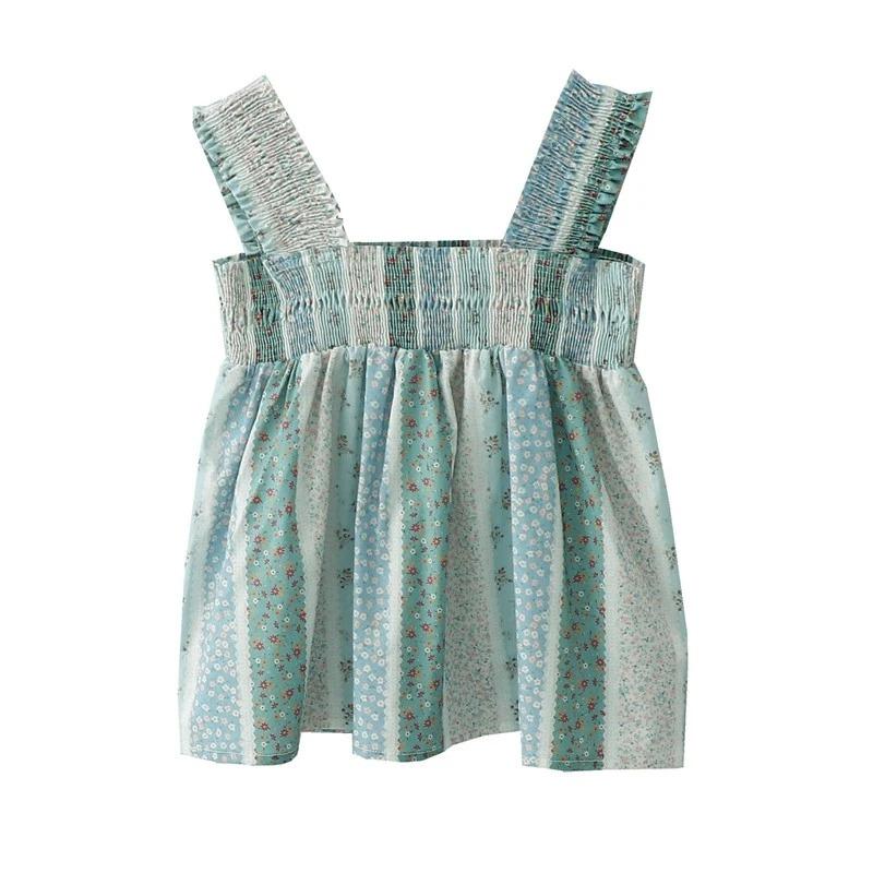 Womens Striped Floral Print Smocked A-Line Cami Top OneSize зелёный
Womens Striped Floral Print Smocked A-Line Cami Top OneSize зелёный