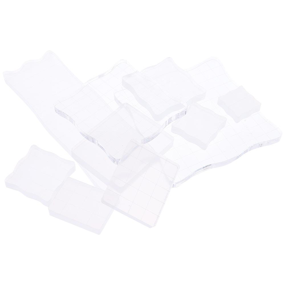 10pcs Assorted Sizes Grid Lines Stamp Block Clear Acrylic Mounting Blocks Set Scrapbooking Crafts
10pcs Assorted Sizes Grid Lines Stamp Block Clear Acrylic Mounting Blocks Set Scrapbooking Crafts
