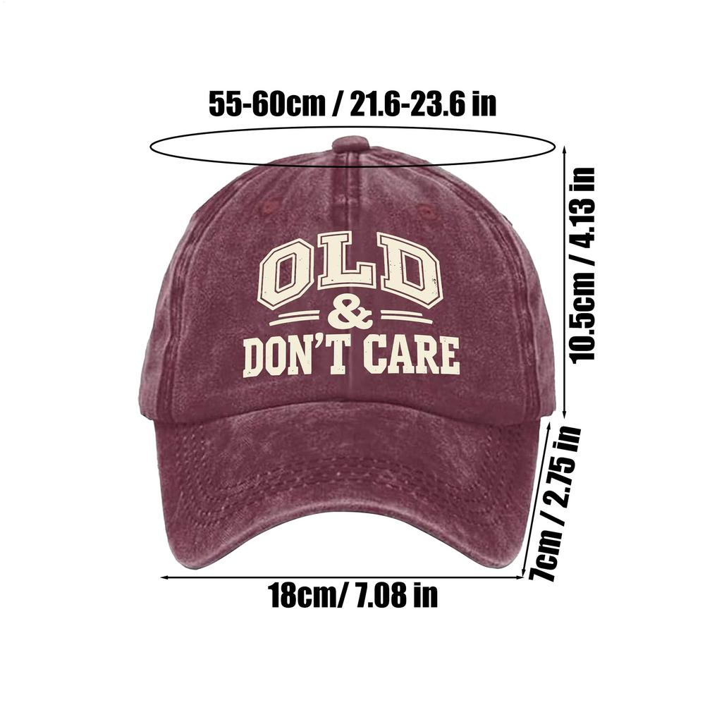 Vintage Baseball Caps Retro OLD Dont Care printing Hat Unisex Style Distressed Washed Headwear Outdoor All Seasons Travel Hats вино красного
Vintage Baseball Caps Retro OLD Dont Care printing Hat Unisex Style Distressed Washed Headwear Outdoor All Seasons Travel Hats вино красного