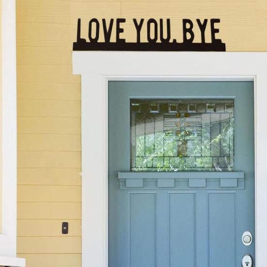 Металлическая дверная накладка Love You Bye Over Door Frame Decor Угловая табличка для дверной рамы Верхняя накладка для входной двери дома Подарок на новоселье A
Металлическая дверная накладка Love You Bye Over Door Frame Decor Угловая табличка для дверной рамы Верхняя накладка для входной двери дома Подарок на новоселье A