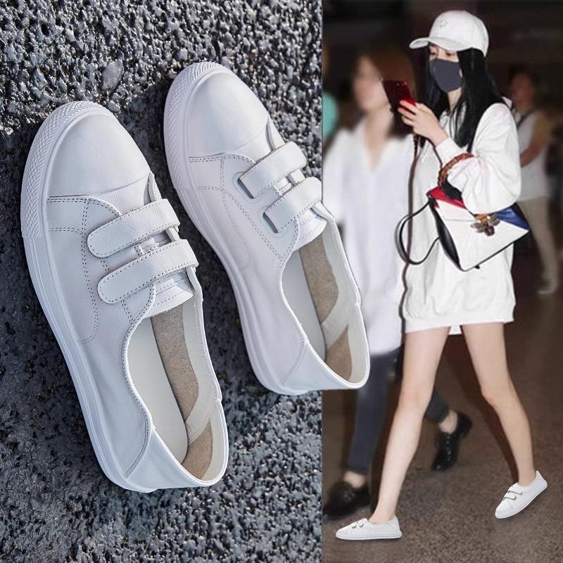 Leather Velcro little white shoes women s spring and summer new one-pedal flat-bottomed lazy breathable shallow-mouth single shoes 40 білий
Leather Velcro little white shoes women s spring and summer new one-pedal flat-bottomed lazy breathable shallow-mouth single shoes 40 білий