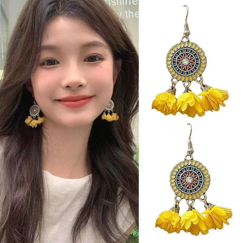 Cute Summer Flower Earrings Handmade Vacation Bohemian Earrings Exaggerated Beach Women Jewelry Party
Cute Summer Flower Earrings Handmade Vacation Bohemian Earrings Exaggerated Beach Women Jewelry Party