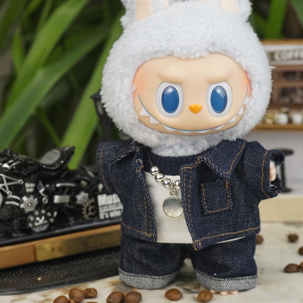 For 17cm Labubu Doll Clothes Fashion Clothes Jacket Doll Clothes Color Match Jeans Dolls Accessories Cute Decoration Little Clothes 02#
For 17cm Labubu Doll Clothes Fashion Clothes Jacket Doll Clothes Color Match Jeans Dolls Accessories Cute Decoration Little Clothes 02#