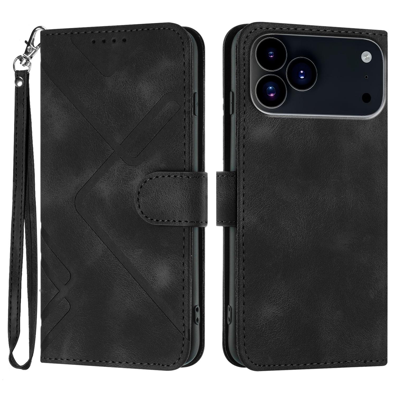 For iPhone 17 Pro Wallet Case Line Imprinted PU Leather Phone Cover with Strap A
For iPhone 17 Pro Wallet Case Line Imprinted PU Leather Phone Cover with Strap A