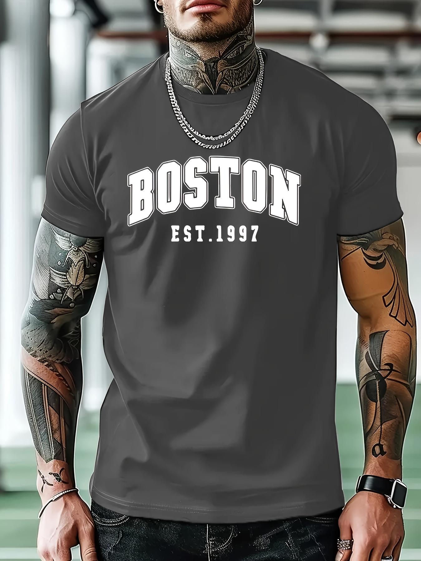 Boston Est. 1997 Graphic T-shirt - Comfortable Summer Casual Wear S
Boston Est. 1997 Graphic T-shirt - Comfortable Summer Casual Wear S