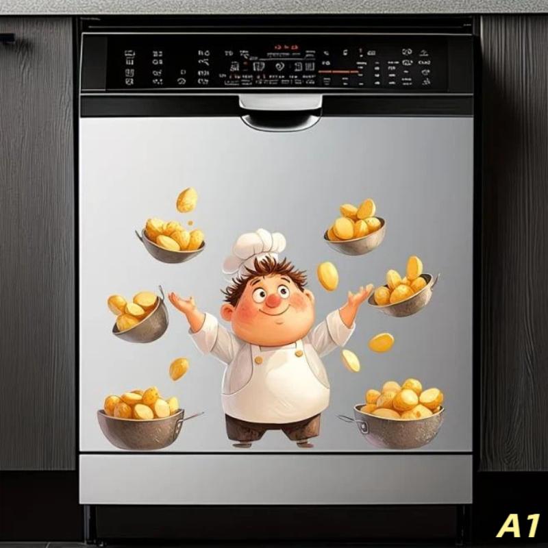 Creative Cooking Chef Dishwasher Stickers, Fun Decals For Kitchen Appliances, Adhesive Removable Wall Decals Home Decor A1
Creative Cooking Chef Dishwasher Stickers, Fun Decals For Kitchen Appliances, Adhesive Removable Wall Decals Home Decor A1