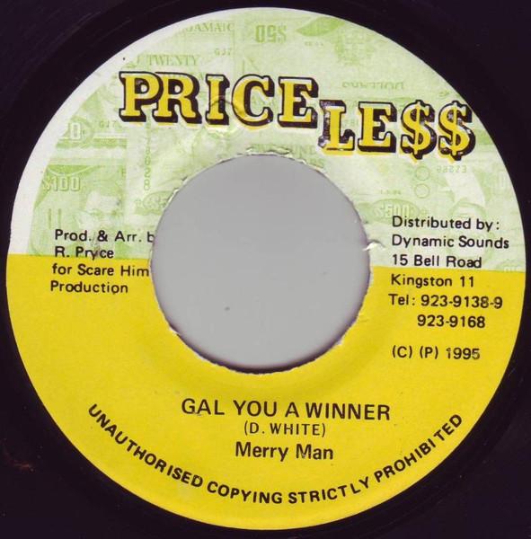 7inch Record MERRYMAN - Gal You A Winner NONE Price Less 1995 Jamaica Reggae, Ska & Dub Used
7inch Record MERRYMAN - Gal You A Winner NONE Price Less 1995 Jamaica Reggae, Ska & Dub Used