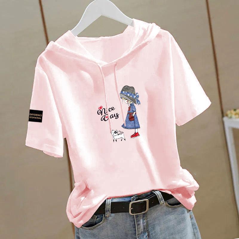 Women s 100% Cotton Ethnic-Style Hooded Short Sleeve Loose T-Shirt L (recommended for 100-110 lbs)
Women s 100% Cotton Ethnic-Style Hooded Short Sleeve Loose T-Shirt L (recommended for 100-110 lbs)
