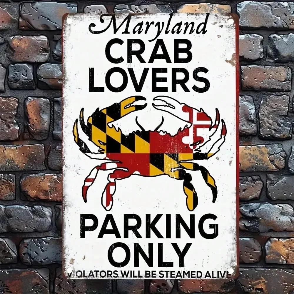 1pc HomeRestaurant Decor Maryland Crab Lovers Parking Sign Metal Wall Decor Emblazoned With Maryland Flag Crab Design For Bar 20x30cm
1pc HomeRestaurant Decor Maryland Crab Lovers Parking Sign Metal Wall Decor Emblazoned With Maryland Flag Crab Design For Bar 20x30cm