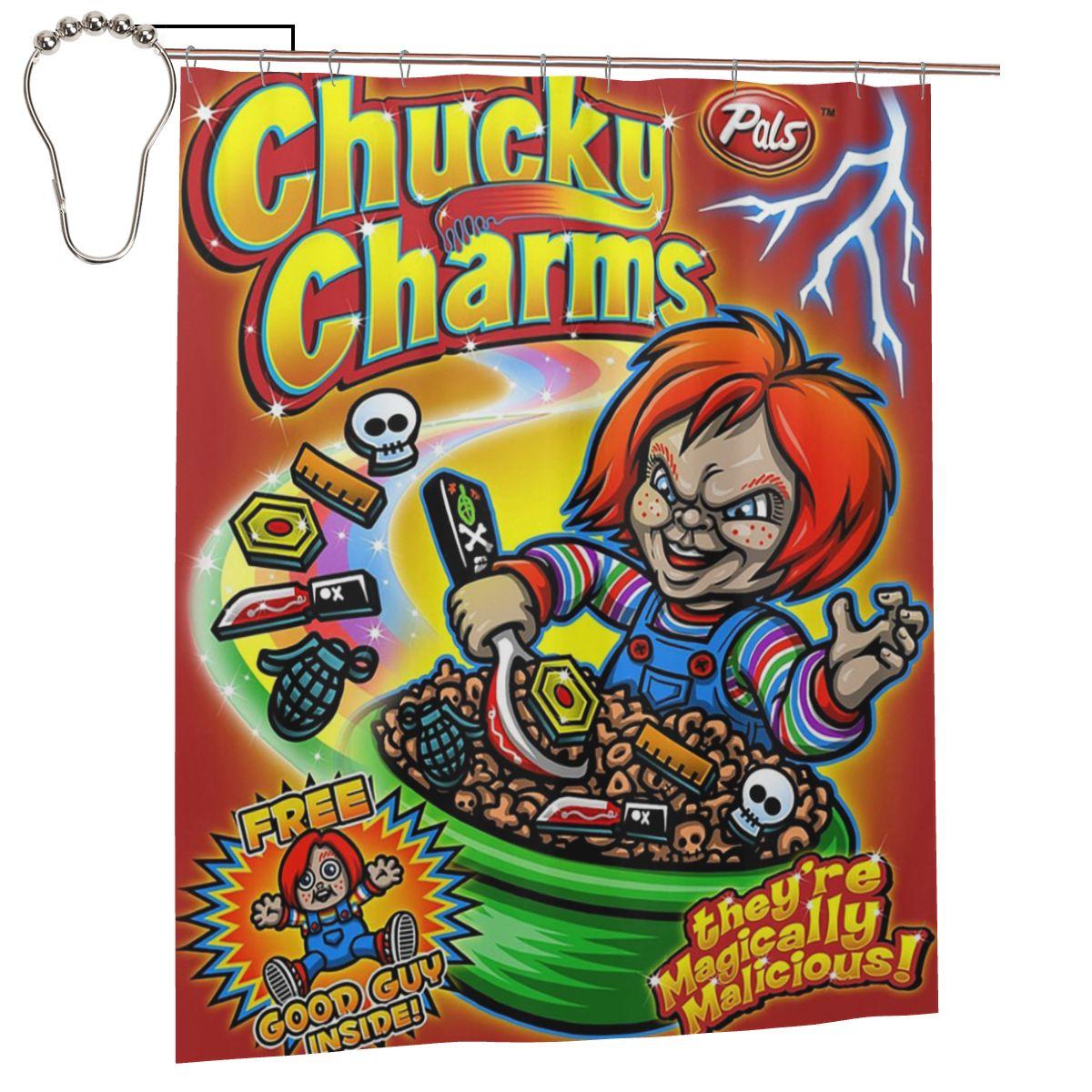 Good Guys Child S Play Chucky Shower Curtain Bathroom Polyester Waterproof Bath Curtains With Hooks W60H190(CM)-1 Pcs
Good Guys Child S Play Chucky Shower Curtain Bathroom Polyester Waterproof Bath Curtains With Hooks W60H190(CM)-1 Pcs