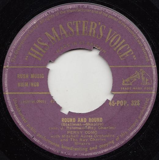 7inch Record PERRY COMO - Round And Round 45POP328 His Master s Vo 1957 UK Pop Used
7inch Record PERRY COMO - Round And Round 45POP328 His Master s Vo 1957 UK Pop Used