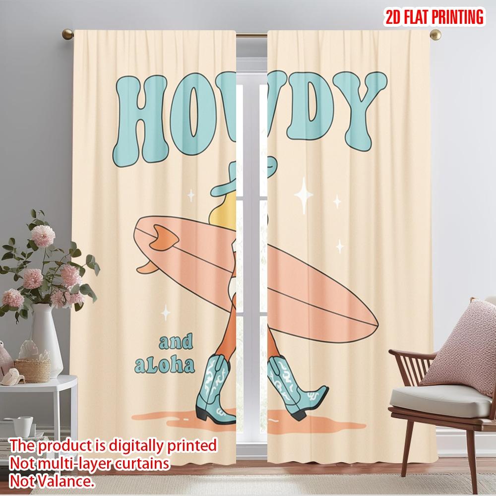 2pcs 2D flat printing Drapes Cowgirl Surf Aloha Polyester Without Electricity Festive Holiday Use for Yard & Garden No Power 52.50×116.00 CM 2pcs
2pcs 2D flat printing Drapes Cowgirl Surf Aloha Polyester Without Electricity Festive Holiday Use for Yard & Garden No Power 52.50×116.00 CM 2pcs