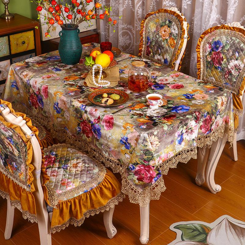 Новый стиль европейский высококачественный обеденный стол ткань голландский бархат напечатанный чехол для журнального столика ажурный кружевной край минималистская скатерть
Новый стиль европейский высококачественный обеденный стол ткань голландский бархат напечатанный чехол для журнального столика ажурный кружевной край минималистская скатерть