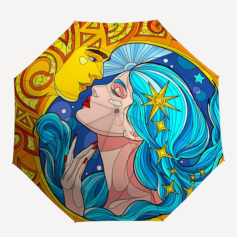 Celestial Kiss Automatic Opening/Closing Umbrella with Foldable Design, Perfect for Outdoor Use, Festive Gifts, Travel, Daily Use - Suitable
Celestial Kiss Automatic Opening/Closing Umbrella with Foldable Design, Perfect for Outdoor Use, Festive Gifts, Travel, Daily Use - Suitable
