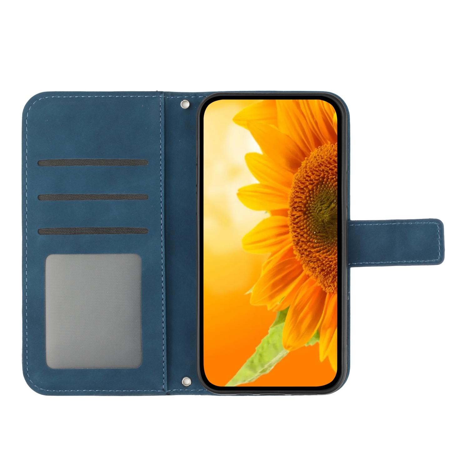 For Samsung Galaxy A07 Case Sunflower Imprint Leather Wallet Phone Cover with Wrist Strap Sapphire
For Samsung Galaxy A07 Case Sunflower Imprint Leather Wallet Phone Cover with Wrist Strap Sapphire