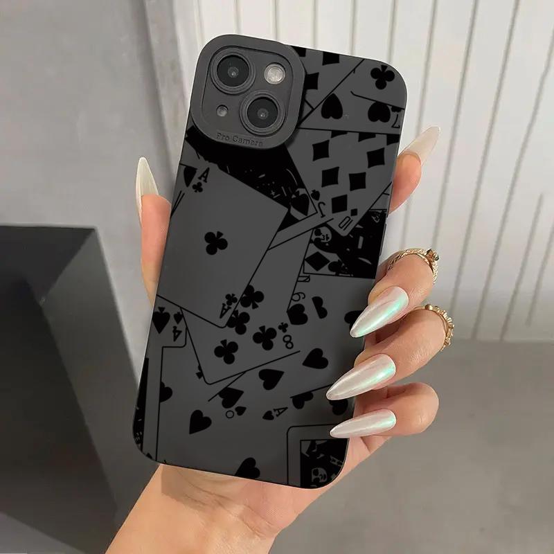 Стильный чехол для телефона с дизайном игральных карт для iPhone 13 12 11 Pro Max XS X XR 7 8 14 Plus 15 противоударный силиконовый чехол-бампер For 7 8 SE 2020 морилка 19 красный
Стильный чехол для телефона с дизайном игральных карт для iPhone 13 12 11 Pro Max XS X XR 7 8 14 Plus 15 противоударный силиконовый чехол-бампер For 7 8 SE 2020 морилка 19 красный