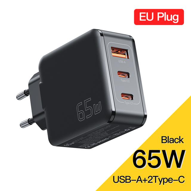Зарядное устройство Essager PD65W GaN, 3 порта, быстрая зарядка 4,0, зарядное устройство USB C для iPhone 14, 13, 12 Pro Max, зарядное устройство для Xiaomi, Samsung, iPad Pro EU Plug чёрный
Зарядное устройство Essager PD65W GaN, 3 порта, быстрая зарядка 4,0, зарядное устройство USB C для iPhone 14, 13, 12 Pro Max, зарядное устройство для Xiaomi, Samsung, iPad Pro EU Plug чёрный