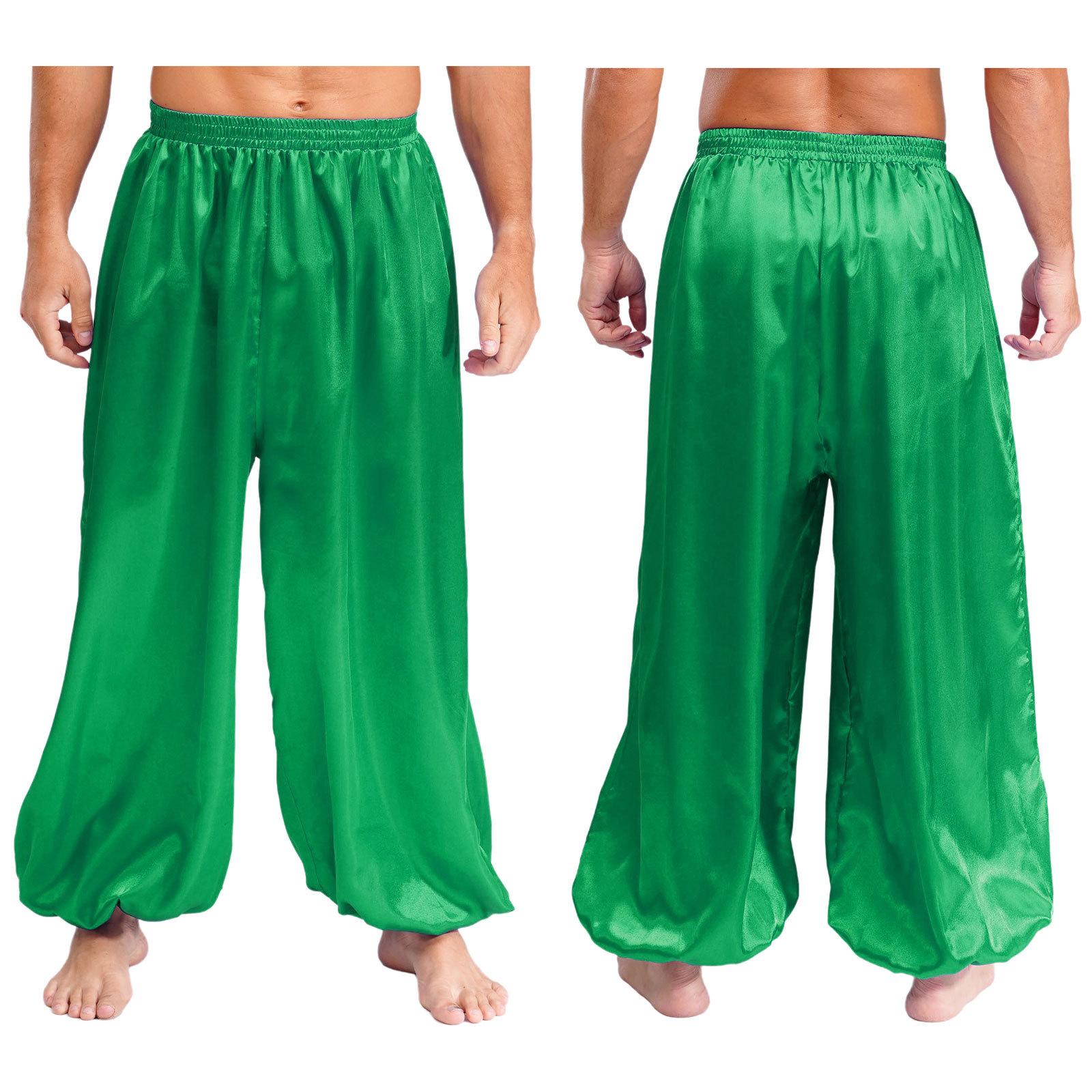 Чоловічі штани для сценічних виступів Вільні атласні шаровари для танцю живота Тематичний костюм для вечірки S зелений
Чоловічі штани для сценічних виступів Вільні атласні шаровари для танцю живота Тематичний костюм для вечірки S зелений