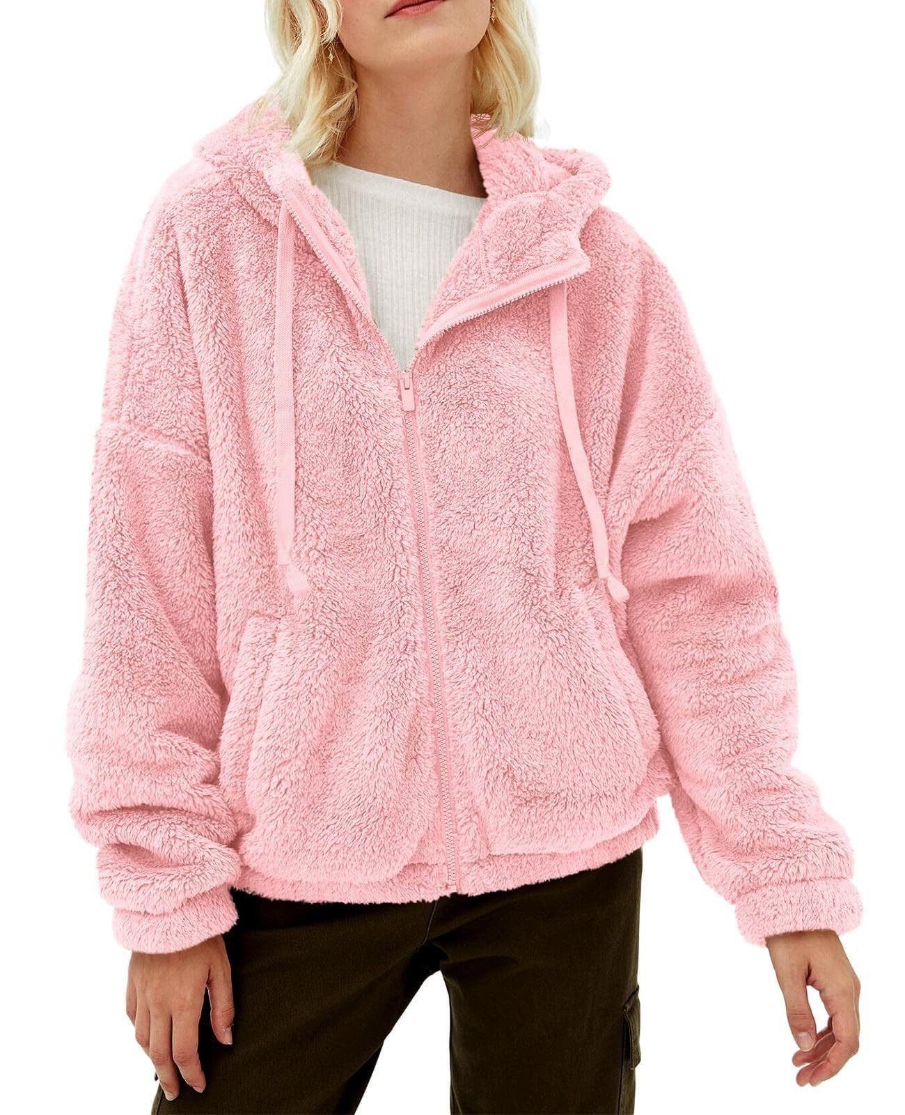 2026 New Women s Hooded Fleece Jacket, Loose Fit Zip Up Sweatshirt with Plush Pockets, Cozy Autumn Winter Casual Outerwear 3XL рожевий
2026 New Women s Hooded Fleece Jacket, Loose Fit Zip Up Sweatshirt with Plush Pockets, Cozy Autumn Winter Casual Outerwear 3XL рожевий
