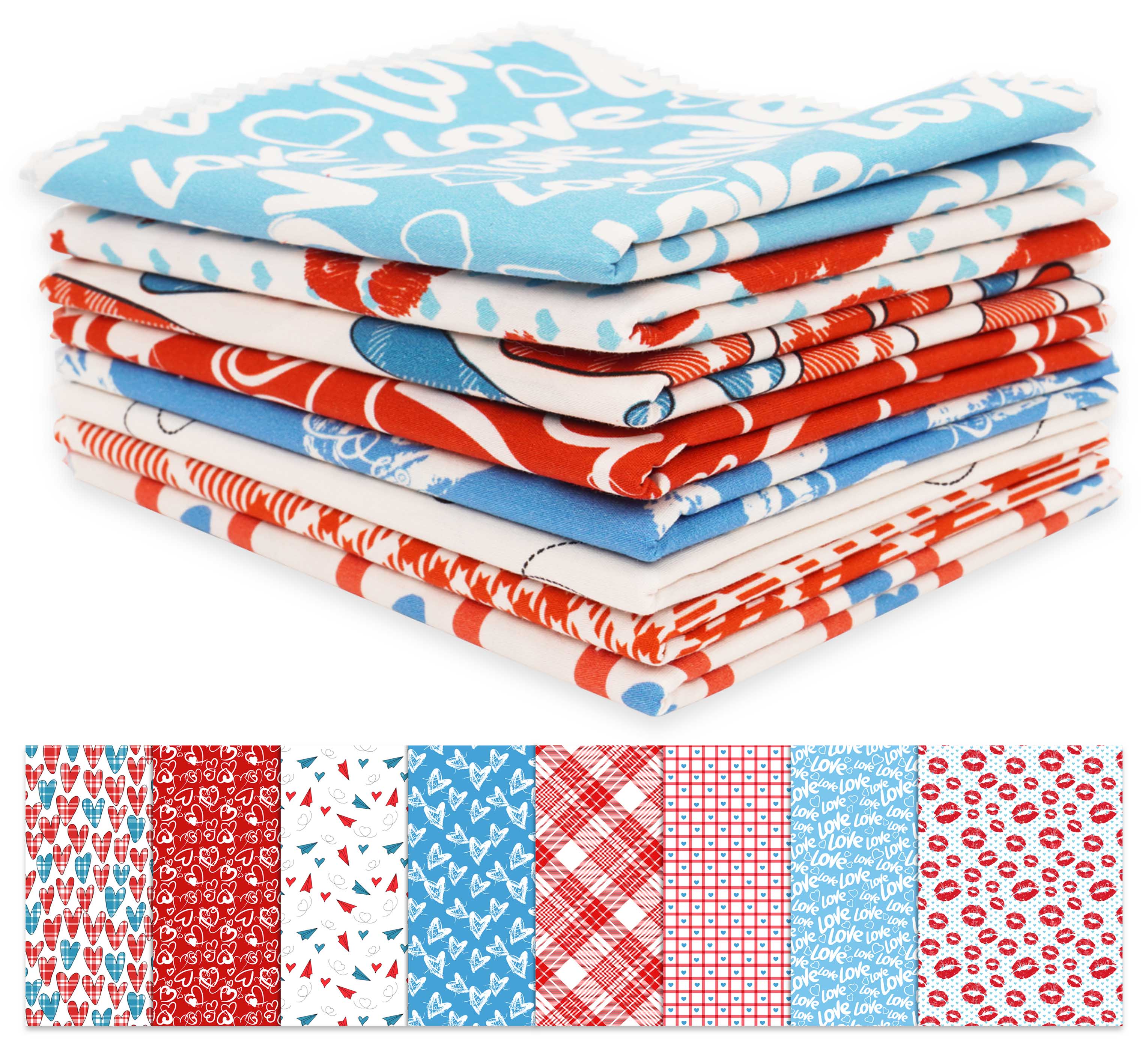 Soimoi 8 Pc Fat Quarter Bundle, Valentine Print 18 x 22 DIY Пэчворк-100 Хлопок Предварительно вырезанная ткань для квилтинга Красный и 18x22 inches красный
Soimoi 8 Pc Fat Quarter Bundle, Valentine Print 18 x 22 DIY Пэчворк-100 Хлопок Предварительно вырезанная ткань для квилтинга Красный и 18x22 inches красный
