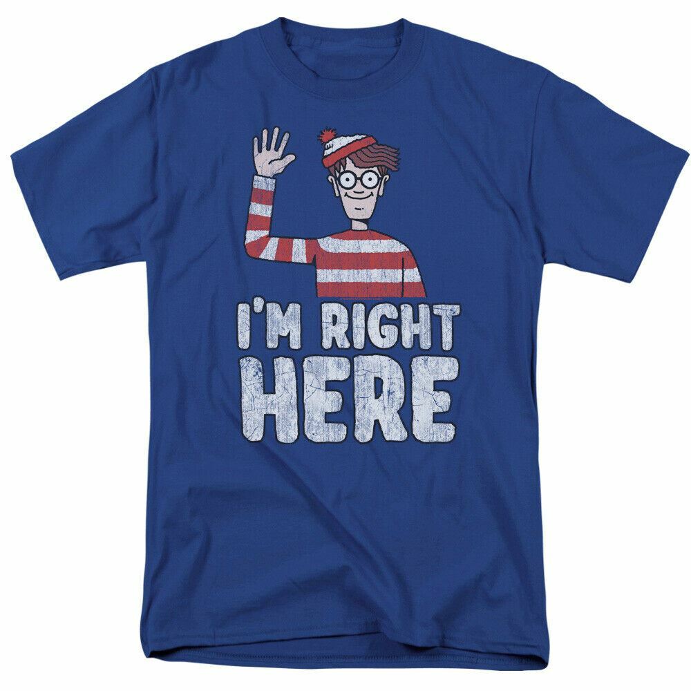 26 Where s Waldo Im Right Here T Shirt Mens Licensed Cartoon Merchandise Royal Unisex T-Shirt M
26 Where s Waldo Im Right Here T Shirt Mens Licensed Cartoon Merchandise Royal Unisex T-Shirt M
