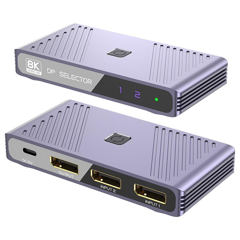 DP1.4 Switch 8K60Hz 4K144Hz 160Hz HD Computer & PS5 Display Converter сірий колір
DP1.4 Switch 8K60Hz 4K144Hz 160Hz HD Computer & PS5 Display Converter сірий колір