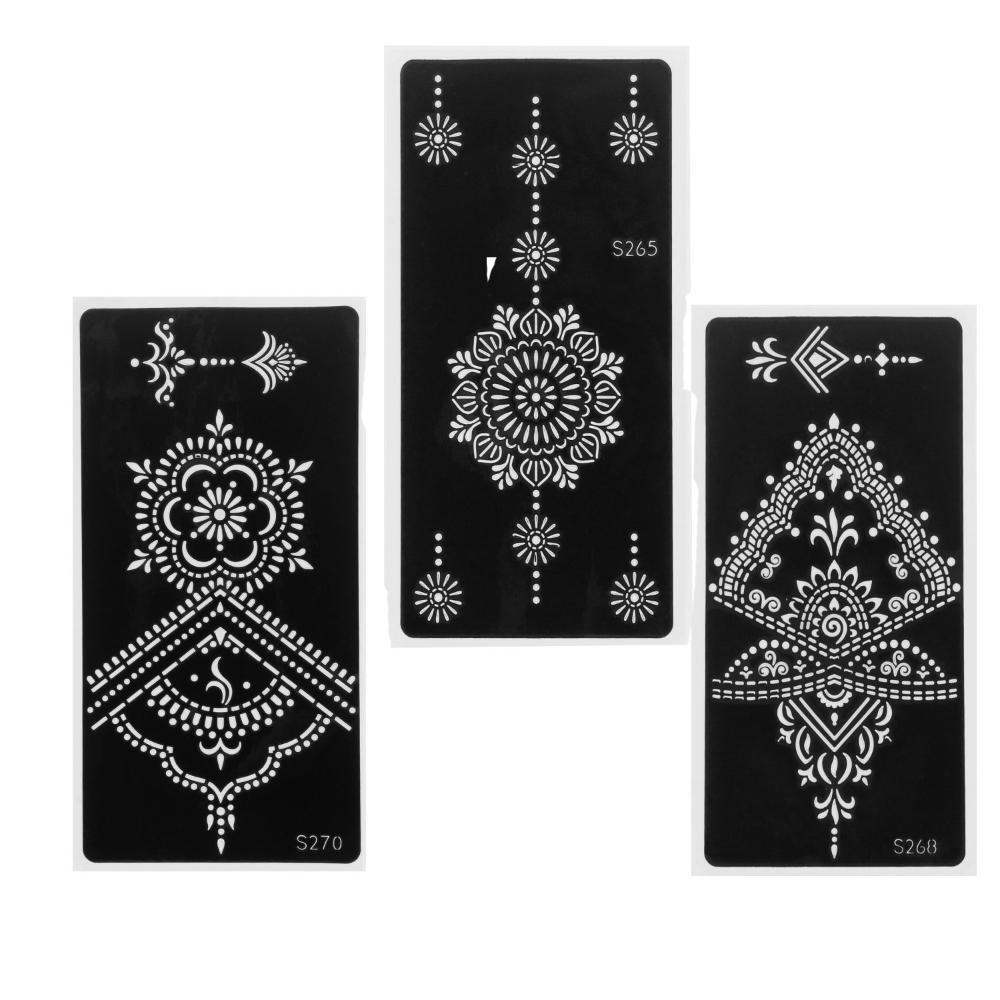 3PCS Fashion Beauty Makeup Henna Template Sticker Temporary Hand Decal DIY Body Art Tattoo Stencils
3PCS Fashion Beauty Makeup Henna Template Sticker Temporary Hand Decal DIY Body Art Tattoo Stencils