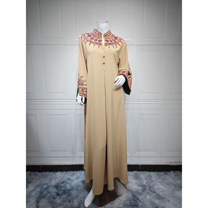 Middle East Saudi Arabian Robe Indonesia Fashion Embroider Dress Embroidered Robe Dress Apricot color M
Middle East Saudi Arabian Robe Indonesia Fashion Embroider Dress Embroidered Robe Dress Apricot color M