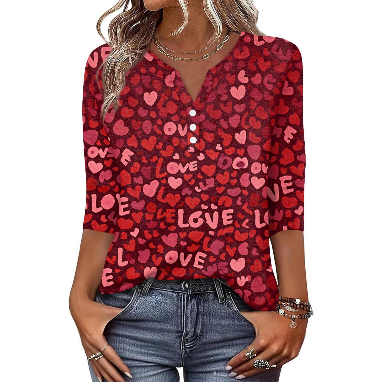 Жен. Футболка С принтом Пуговицы Рукав 3/4 Повседневные Выходные Мода Классический Классический V-образный вырез Обычный Верх XL
Жен. Футболка С принтом Пуговицы Рукав 3/4 Повседневные Выходные Мода Классический Классический V-образный вырез Обычный Верх XL