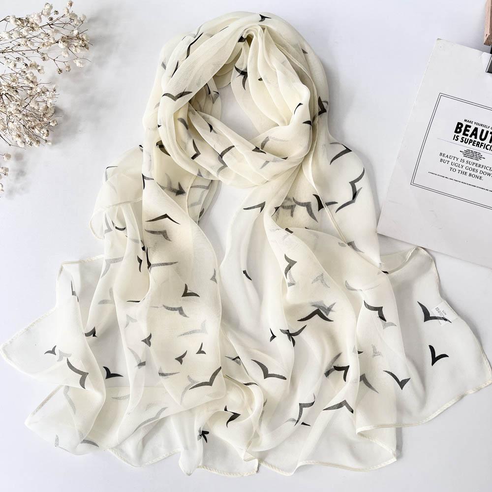 Women Travel Seagull Print Chiffon Georgette Bandana Scarf Summer Beach Sunscreen Thin Travel Shawl
Women Travel Seagull Print Chiffon Georgette Bandana Scarf Summer Beach Sunscreen Thin Travel Shawl