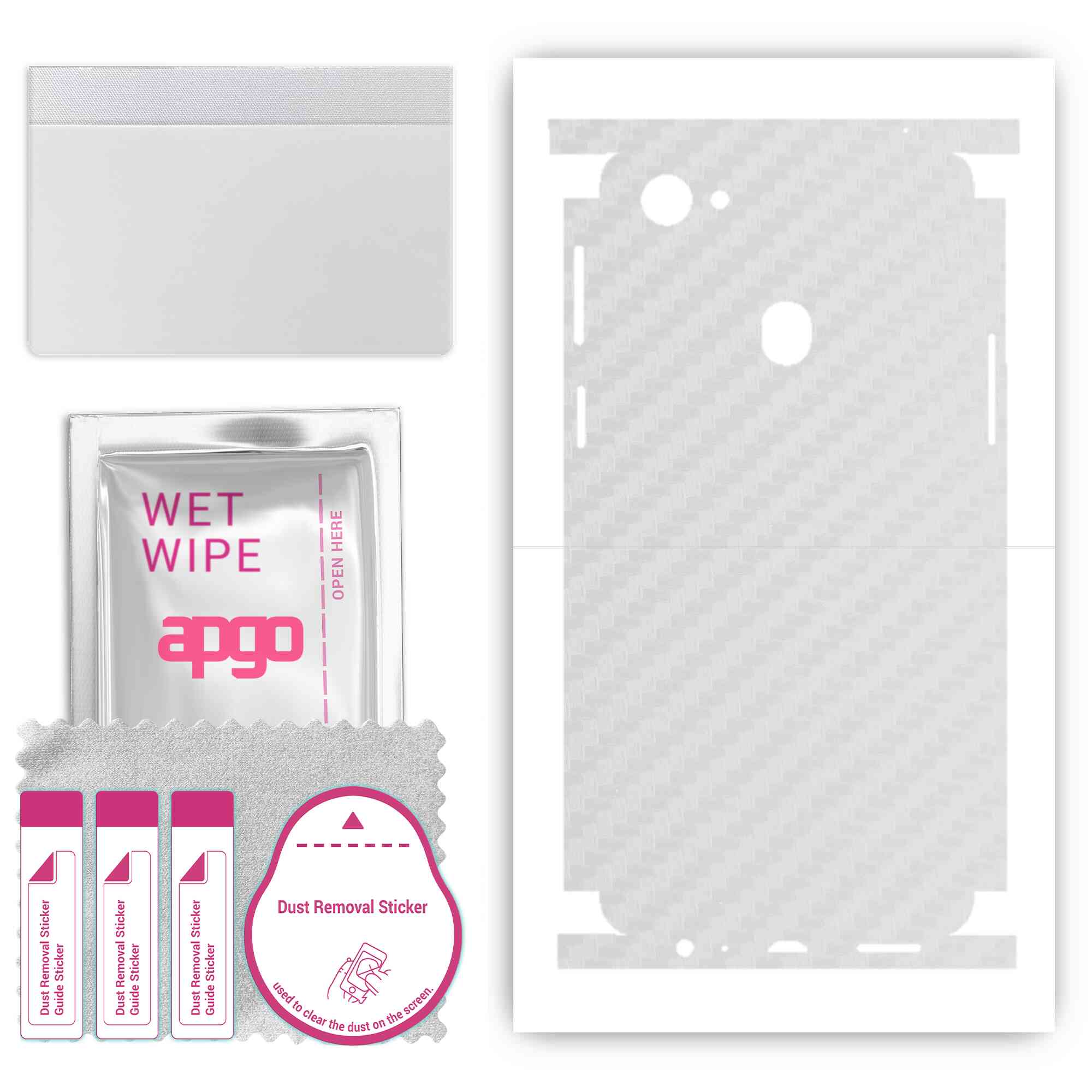 apgo Protective Skin Sticker for the back+sides compatible with Oppo F7, Full Wrap Film, Foil, Vinyl - Pattern Transparent Carbon
apgo Protective Skin Sticker for the back+sides compatible with Oppo F7, Full Wrap Film, Foil, Vinyl - Pattern Transparent Carbon
