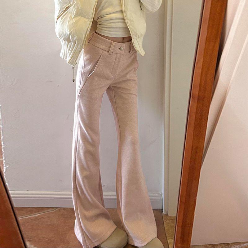2024 Women s Korean Chic High-Waist Pink Flared Pants - Sweet Micro-Drape Style for Spring, Autumn, and Winter L
2024 Women s Korean Chic High-Waist Pink Flared Pants - Sweet Micro-Drape Style for Spring, Autumn, and Winter L