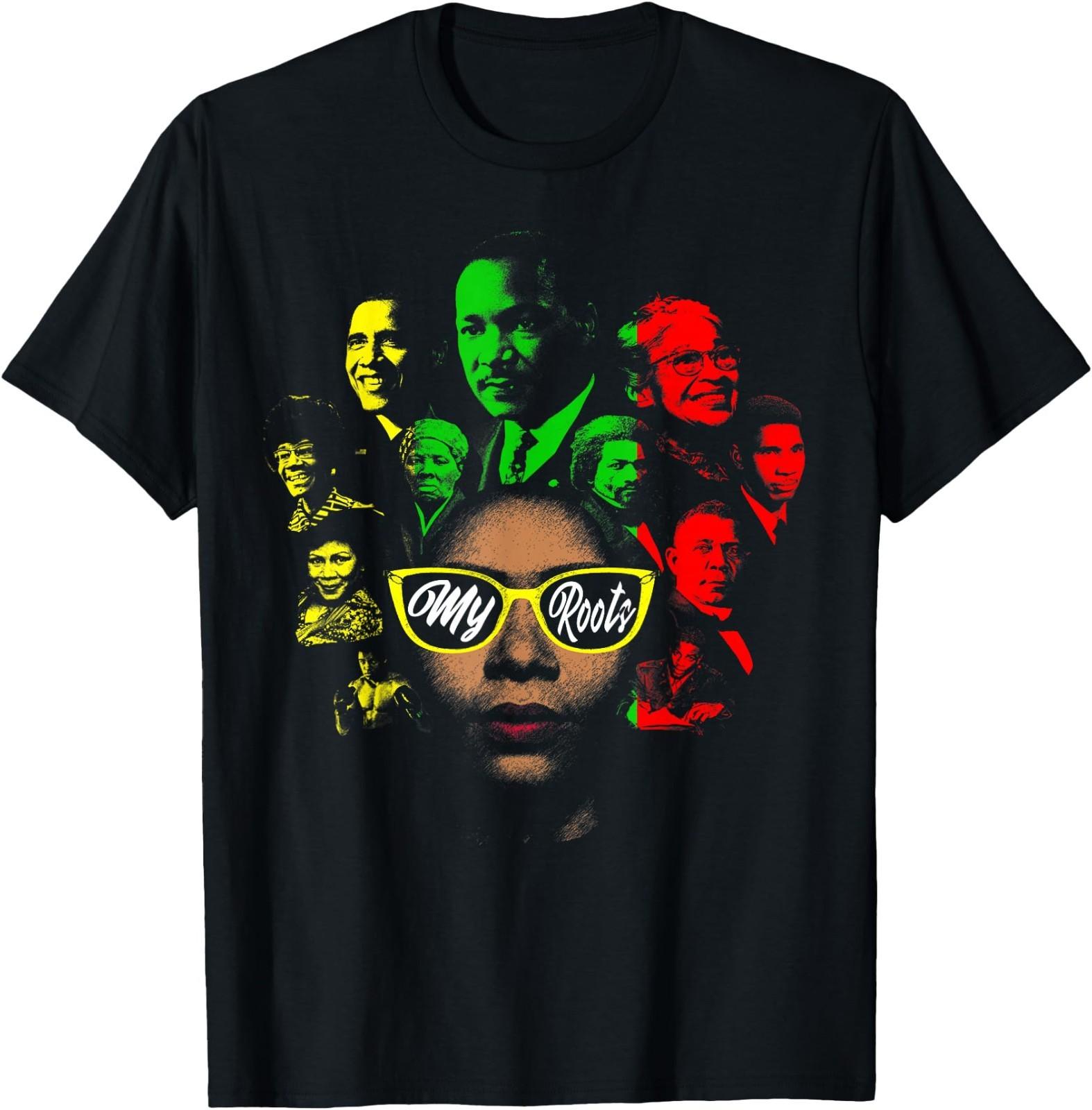 Black History Leaders Collage Famous African American Month T-Shirt 5XL різнокольоровий
Black History Leaders Collage Famous African American Month T-Shirt 5XL різнокольоровий