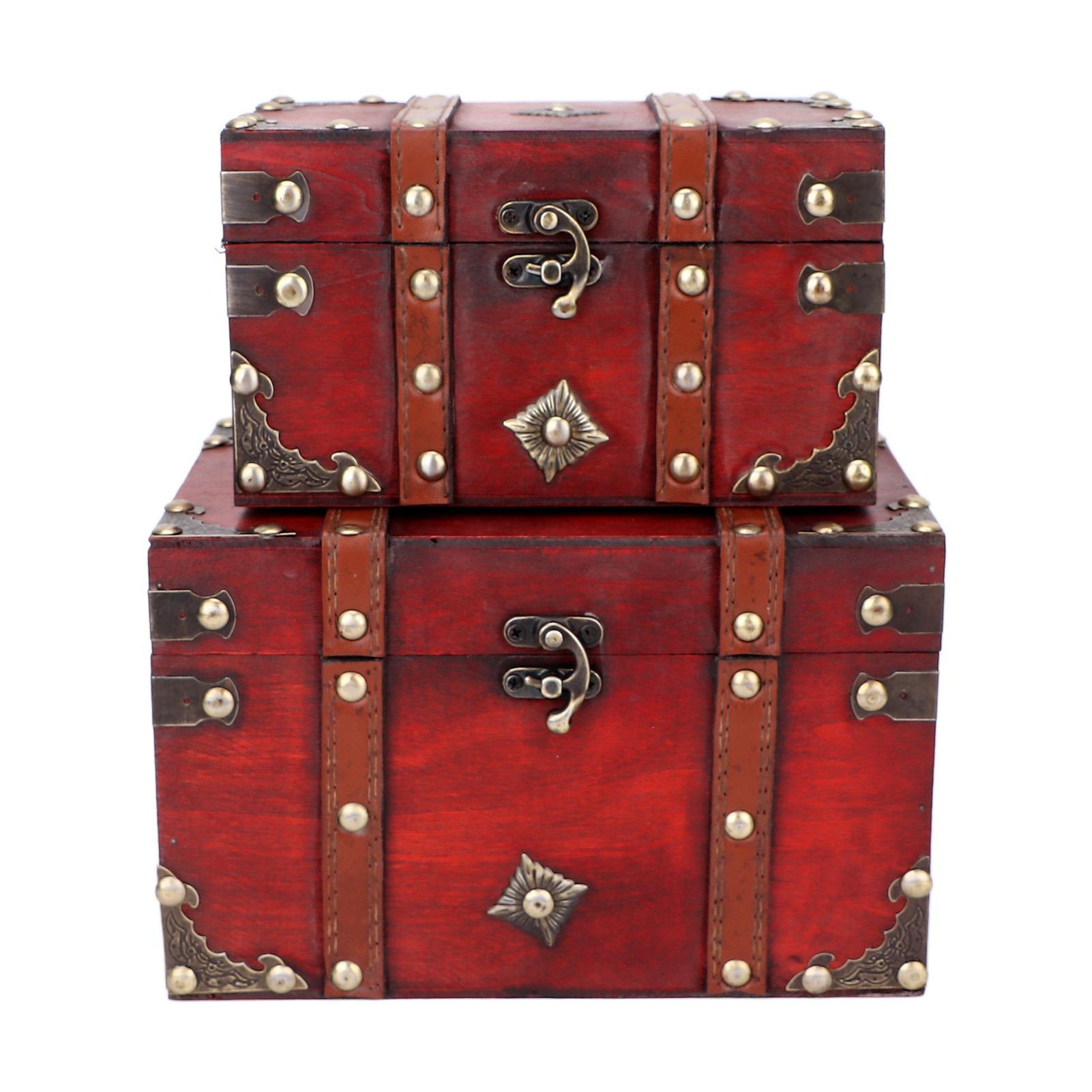 2pcs Wooden Storage Box Vintage Multifunctional Wood Suitcase for Postcard Souvenir Photos
2pcs Wooden Storage Box Vintage Multifunctional Wood Suitcase for Postcard Souvenir Photos