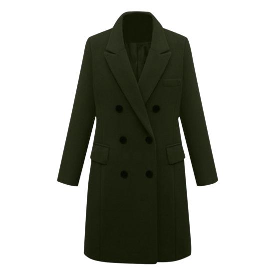 Женское зимнее пальто, двубортное, с отложным воротником, с длинными рукавами, верхняя одежда, толстые теплые карманы, однотонное, офисное, повседневное, для вечеринок M зелёный
Женское зимнее пальто, двубортное, с отложным воротником, с длинными рукавами, верхняя одежда, толстые теплые карманы, однотонное, офисное, повседневное, для вечеринок M зелёный