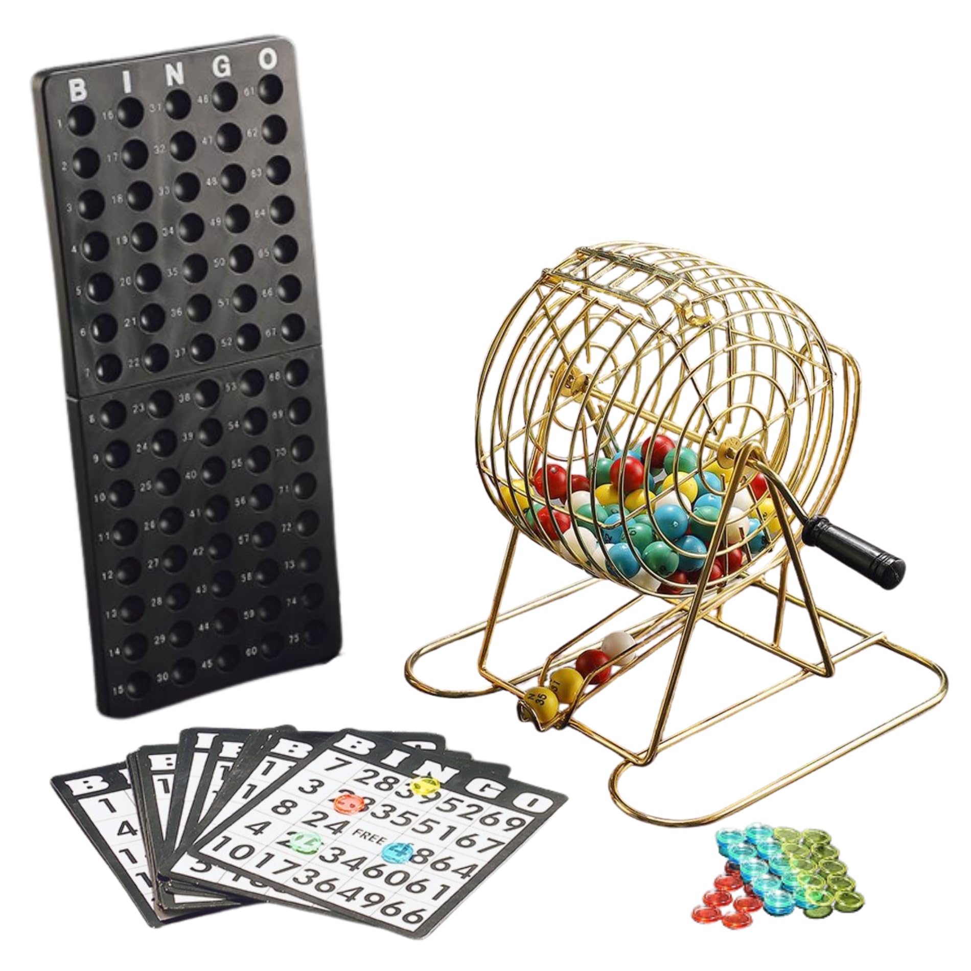 Neutral Zenith Bingo Game Set with and Balls for Party Fun Handle, Lottery, Cards, (Gold) золотий
Neutral Zenith Bingo Game Set with and Balls for Party Fun Handle, Lottery, Cards, (Gold) золотий