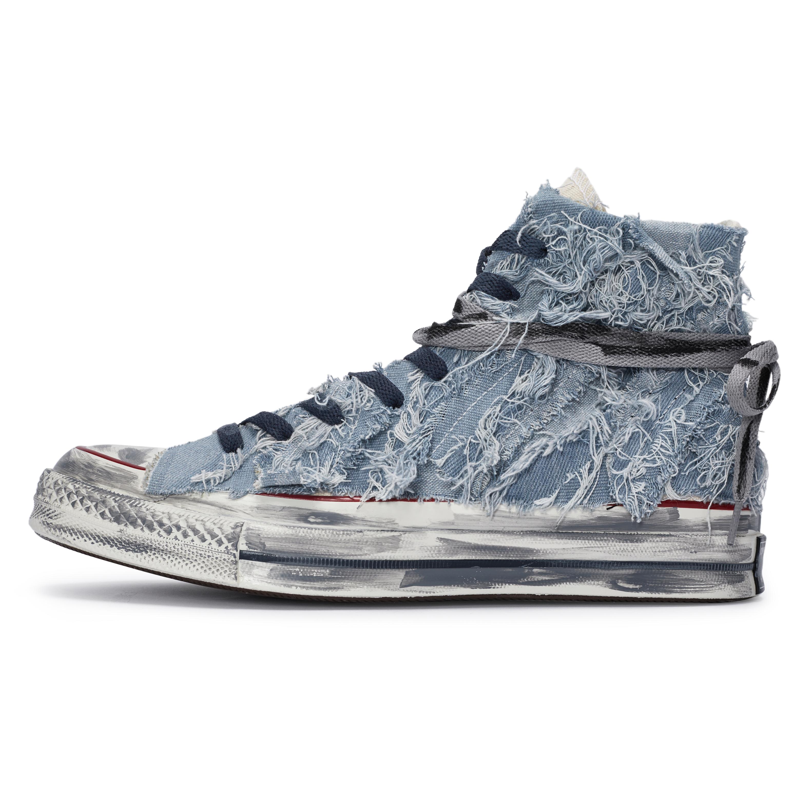 Converse 1970s 811 Manufacturing, Reverse Denim High top Canvas Shoes Unisex Blue Beige White 162053C(Team80-) 37
Converse 1970s 811 Manufacturing, Reverse Denim High top Canvas Shoes Unisex Blue Beige White 162053C(Team80-) 37