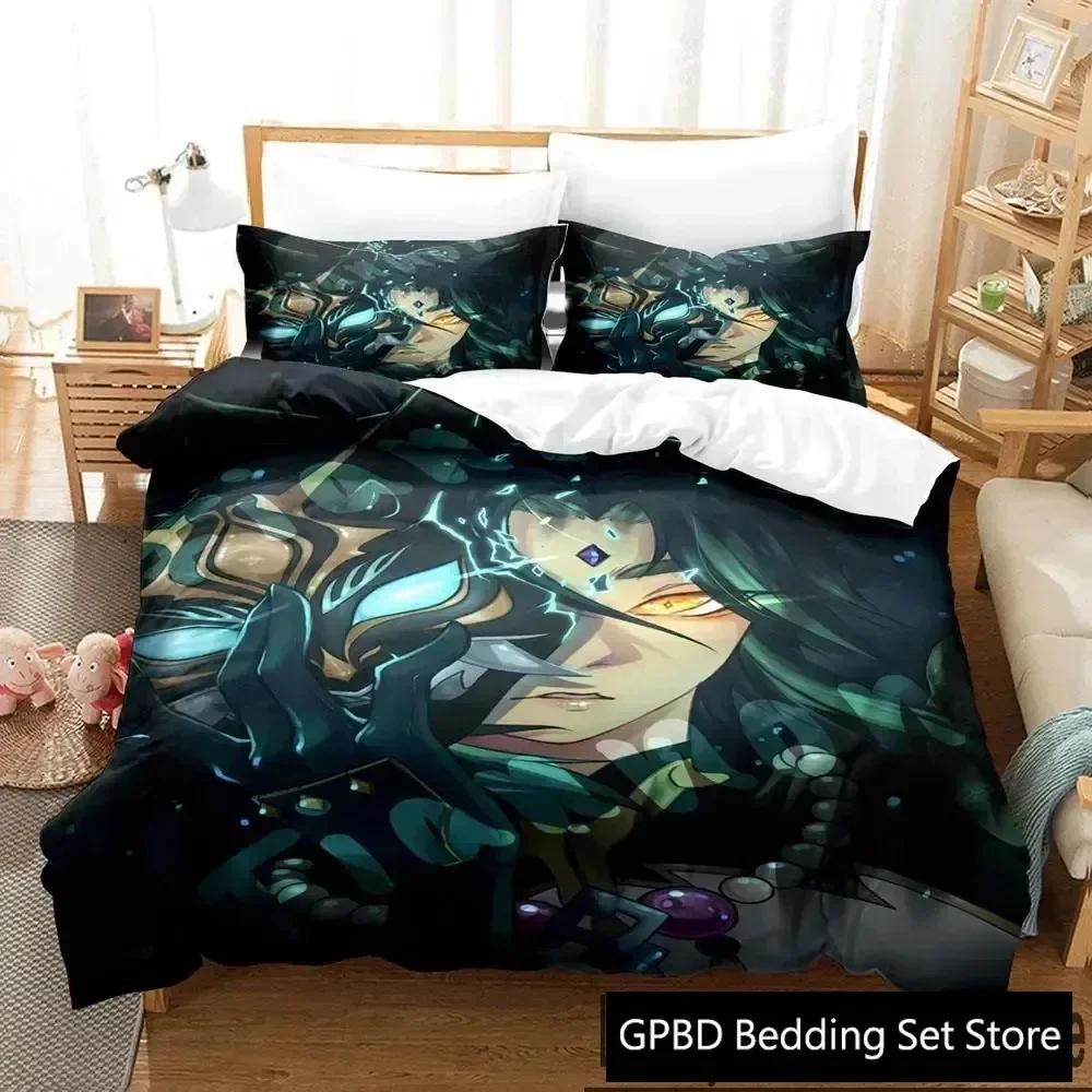 Comforter 3D Genshin Impact Xiao Anime Bedding Set 3D Printed Suitable For Bedroom Kids Home Textile Comforter (quilt)-EU Single(135*200cm)3pcs
Comforter 3D Genshin Impact Xiao Anime Bedding Set 3D Printed Suitable For Bedroom Kids Home Textile Comforter (quilt)-EU Single(135*200cm)3pcs