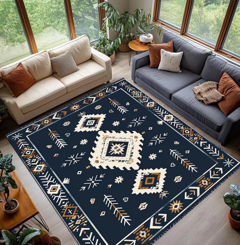 American Native Indian Pattern Carpet Mat Rug Home Decor Vintage Ethnic Style Floor Area Rug Living Room Bedroom Dark Geometric 40X60cm
American Native Indian Pattern Carpet Mat Rug Home Decor Vintage Ethnic Style Floor Area Rug Living Room Bedroom Dark Geometric 40X60cm