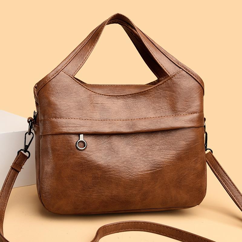 Women s bag new retro soft leather women s messenger bag versatile shoulder bag large capacity handbag 26*12*19cm
Women s bag new retro soft leather women s messenger bag versatile shoulder bag large capacity handbag 26*12*19cm